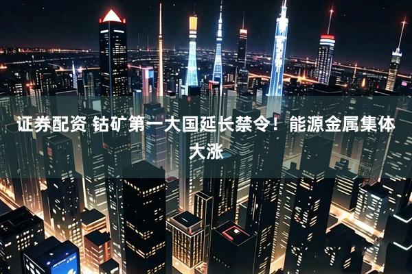 证券配资 钴矿第一大国延长禁令！能源金属集体大涨
